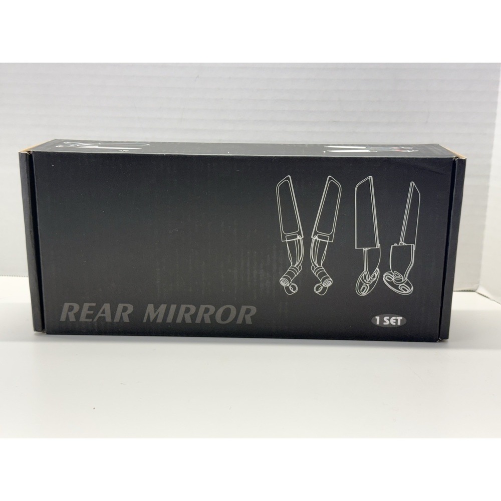 Motorcycle Mirrors Wing Rearview Mirrors Compatible‎ Standard Model NEW - Picture 5 of 13